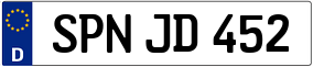 Trailer License Plate